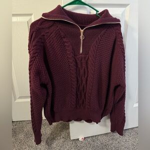 Sweater size M women color burgundy